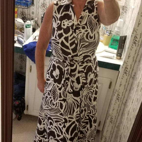 *Chico's size 5 or.5 ?cotton-linen button-up full just noticed the tag may have - Picture 2 of 7